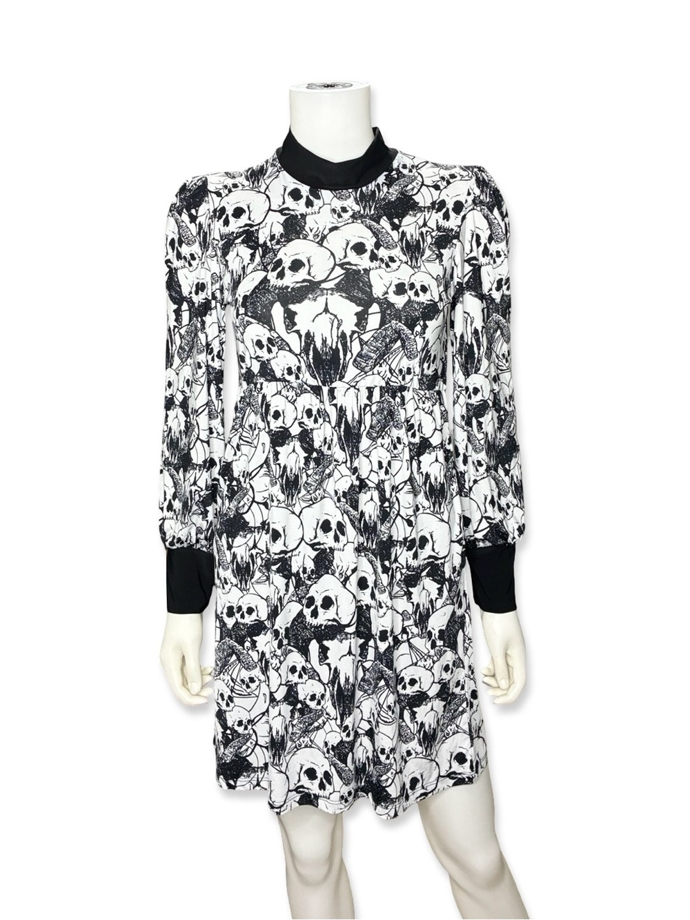 Folter Skull Print Occult Dress